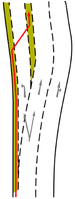 Left cycle lane strategy