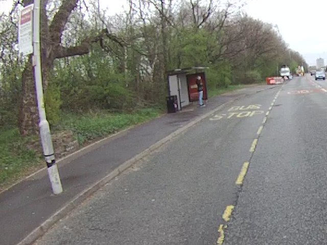 Bus stop.