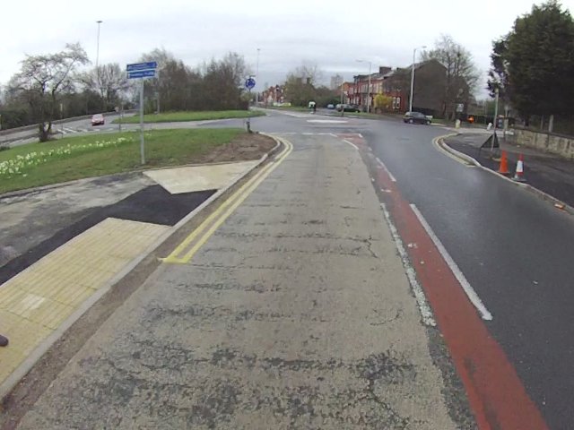 road crossing at the end of Bolton Road.