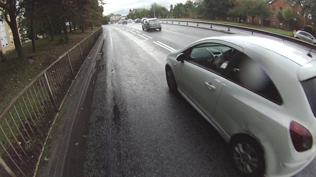 Close pass front view