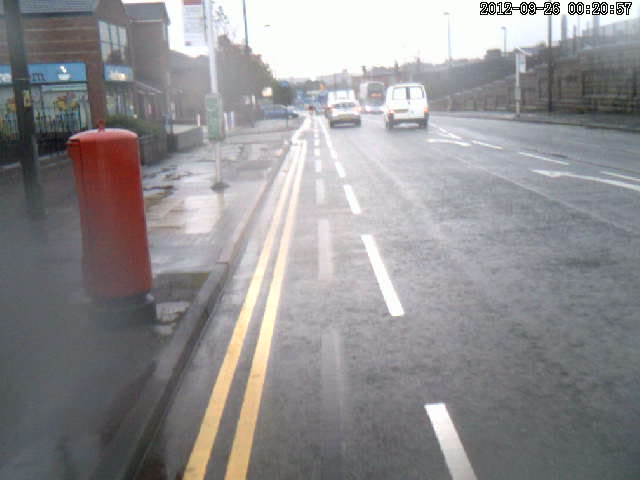 Cycle lane measures 1.4 metres. Cycle lane measures 1.4 metres