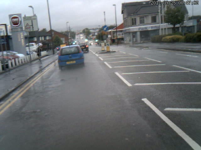 Cycle lane passing Weston Street erased Cycle lane passing Weston Street erased
