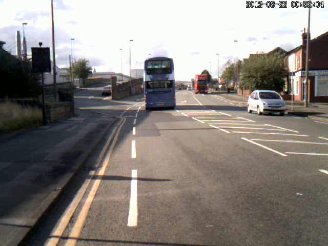 Narrowing past the Orlando Bridge turn off Narrowing past the Orlando Bridge turn off